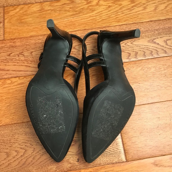 🎉 HP Franco Sarto Amelie Black Suede Heels 6.5 - Picture 4 of 6